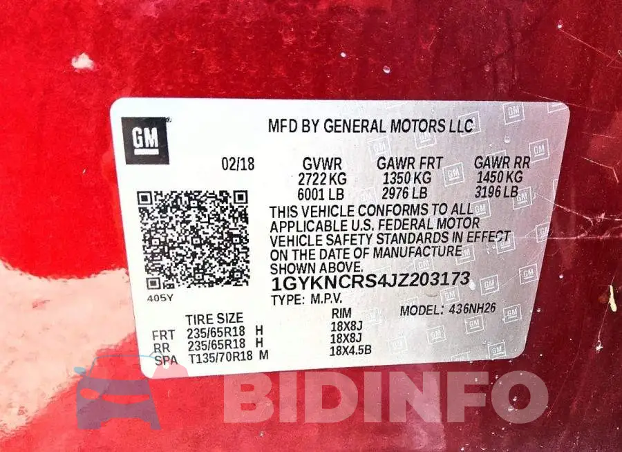 1GYKNCRS4JZ203173 Photo# 12