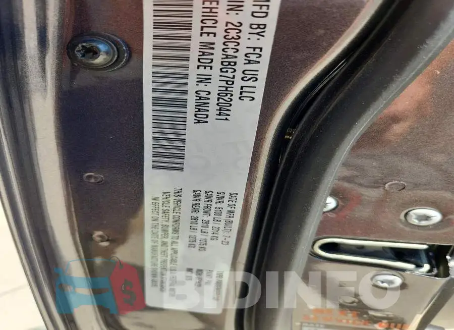 2C3CCABG7PH620441 Photo# 13