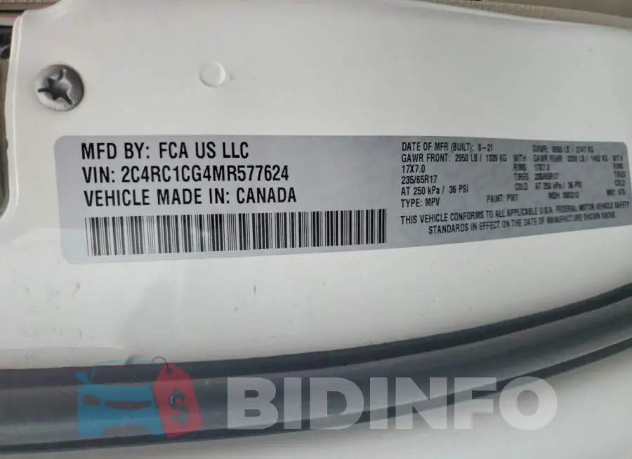 2C4RC1CG4MR577624 Photo# 13