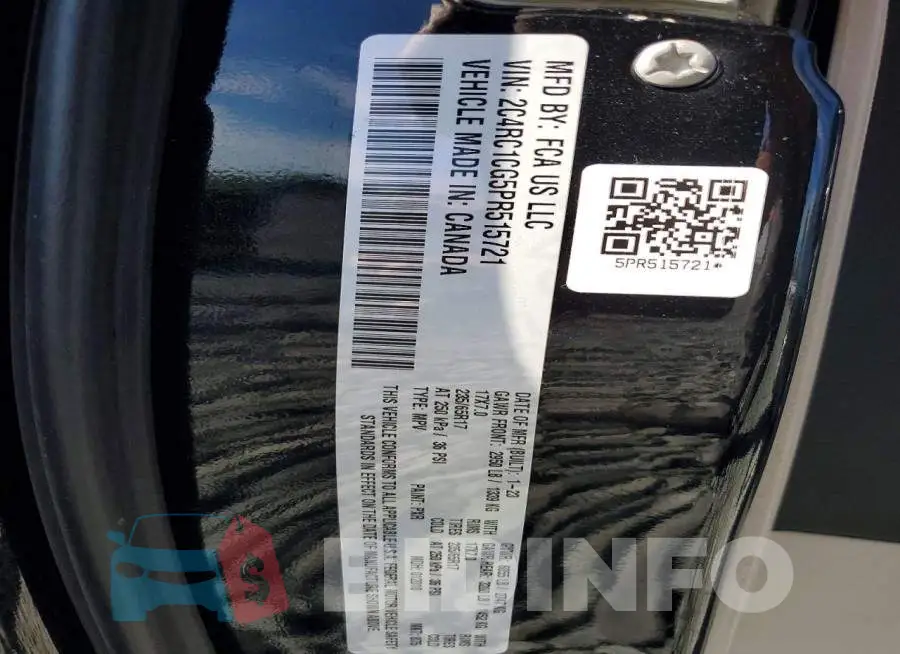 2C4RC1CG5PR515721 Photo# 13