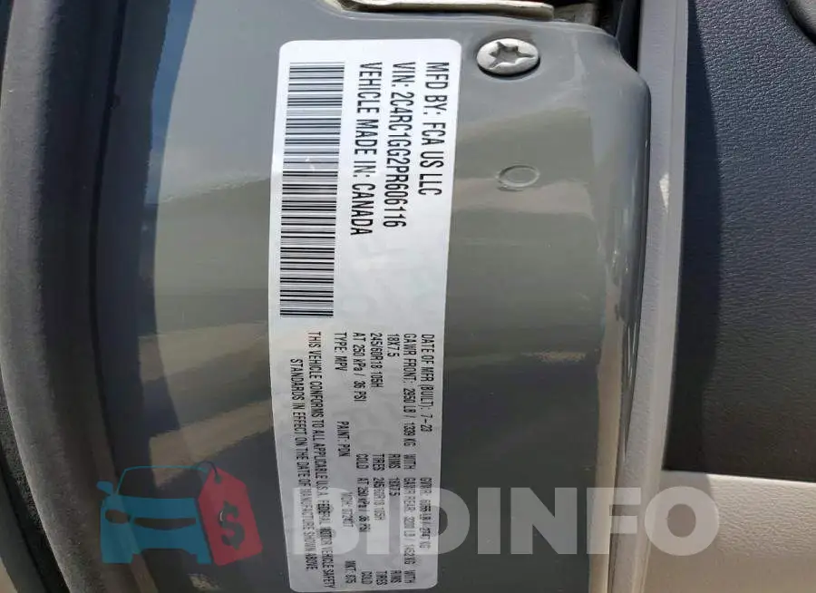 2C4RC1GG2PR606116 Photo# 14