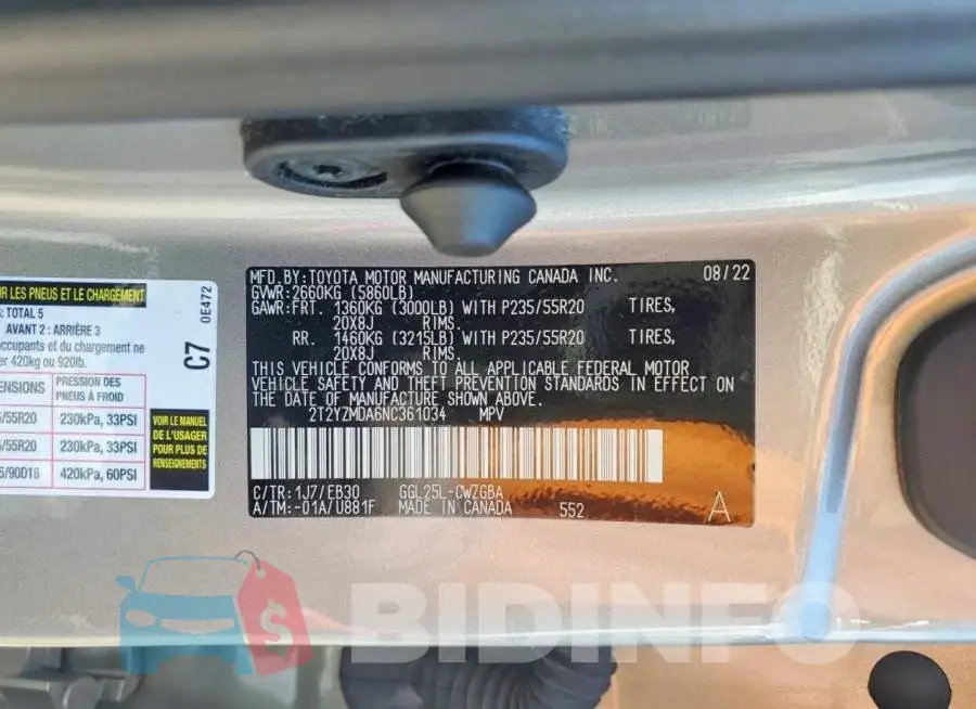 2T2YZMDA6NC361034 Photo# 12