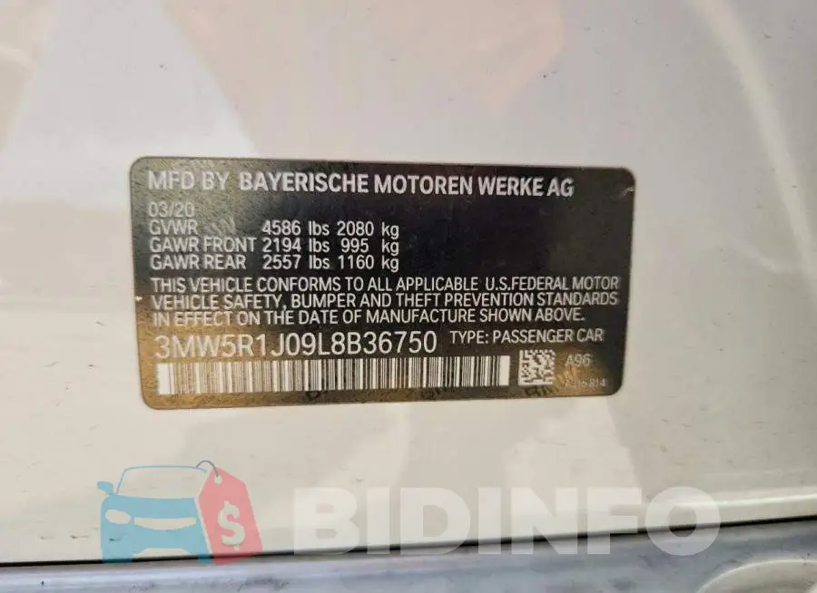 3MW5R1J09L8B36750 Photo# 12