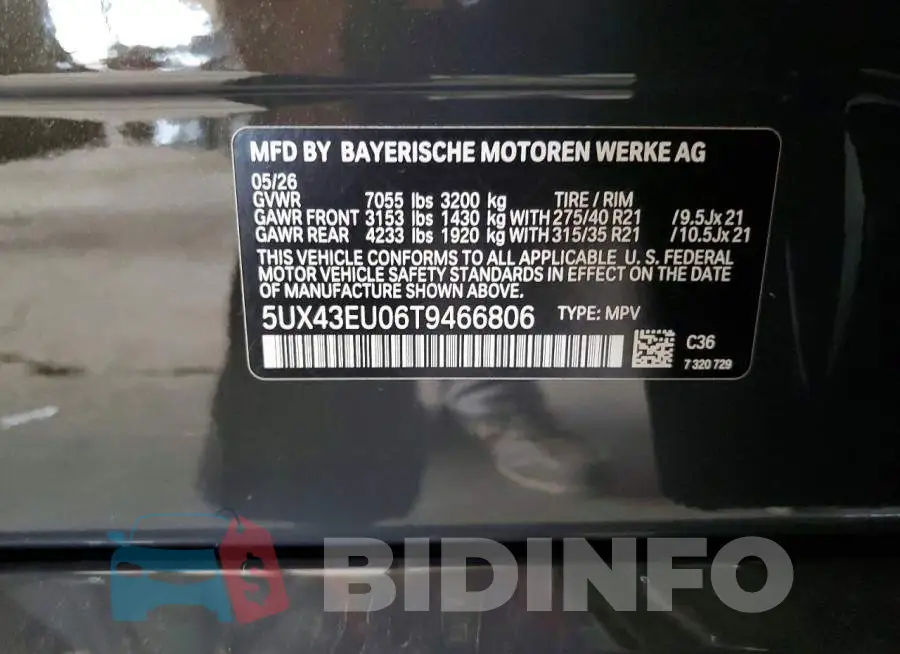 5UX43EU06T9466806 Photo# 13