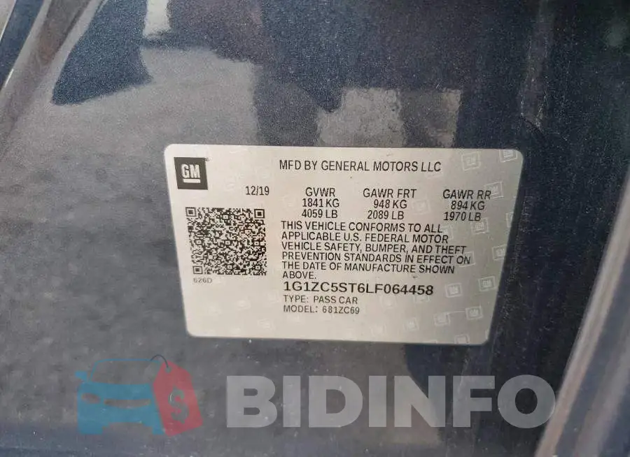 1G1ZC5ST6LF064458 Photo# 12