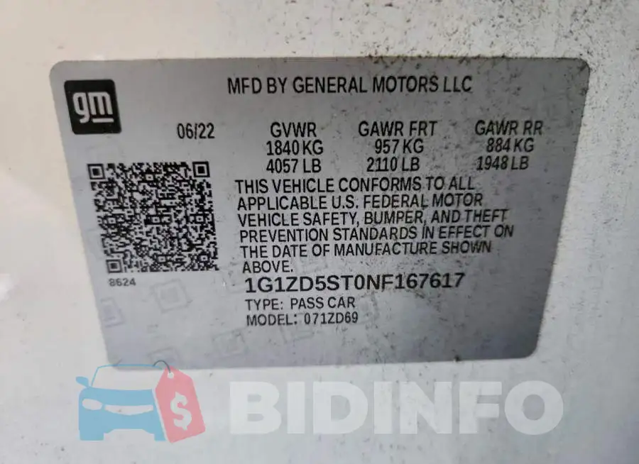 1G1ZD5ST0NF167617 Photo# 12