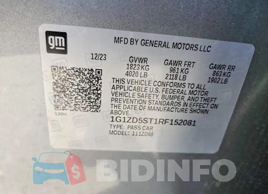 1G1ZD5ST1RF152081 Photo# 12