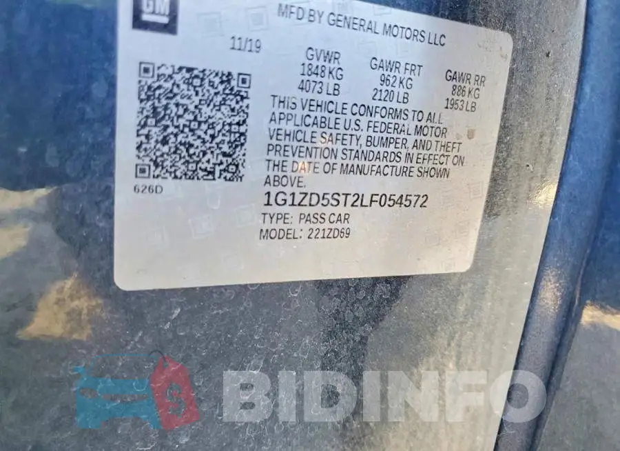 1G1ZD5ST2LF054572 Photo# 12