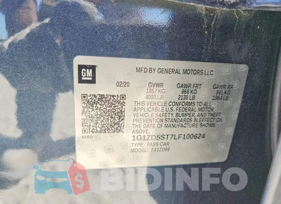 1G1ZD5ST7LF100624 Photo# 12