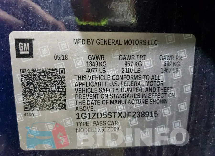 1G1ZD5STXJF238915 Photo# 12