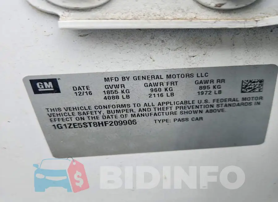 1G1ZE5ST8HF209906 Photo# 12