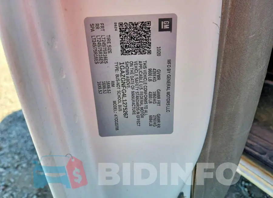 1GAZGNFG4L1275267 Photo# 13
