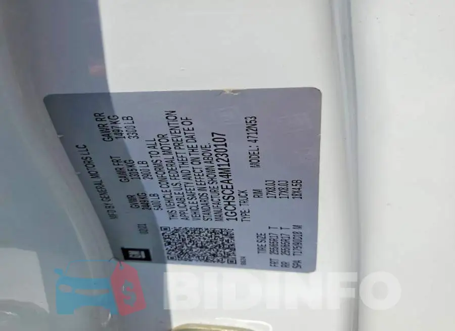 1GCHSCEA4M1230107 Photo# 12