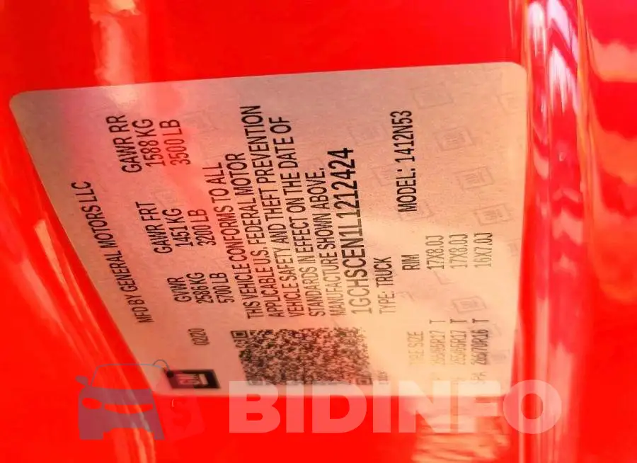 1GCHSCEN1L1212424 Photo# 13