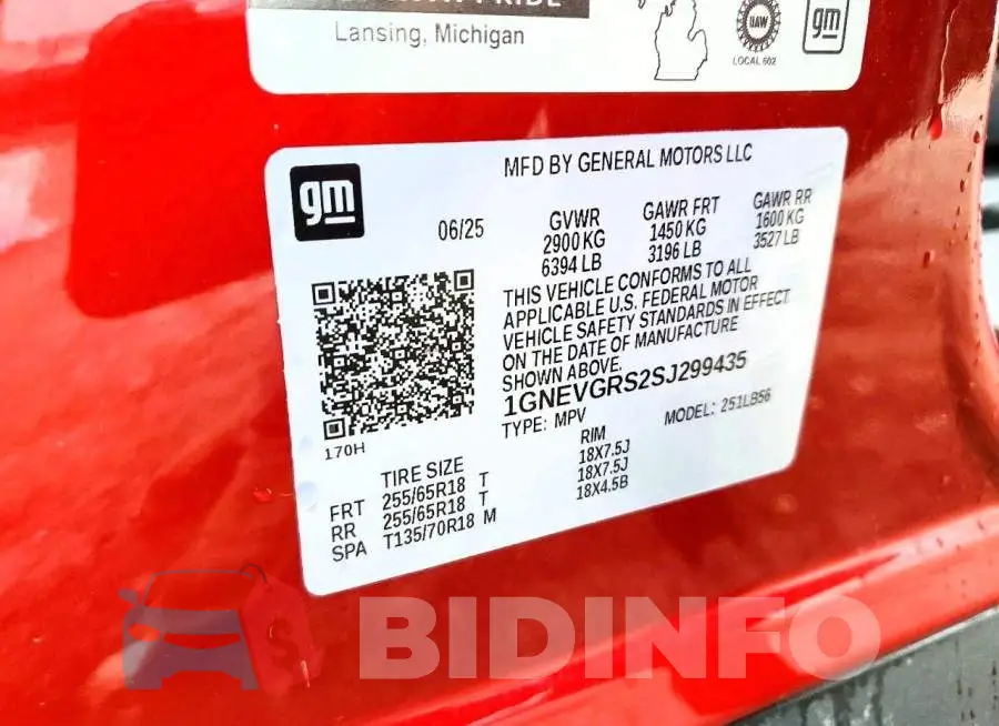 1GNEVGRS2SJ299435 Photo# 14
