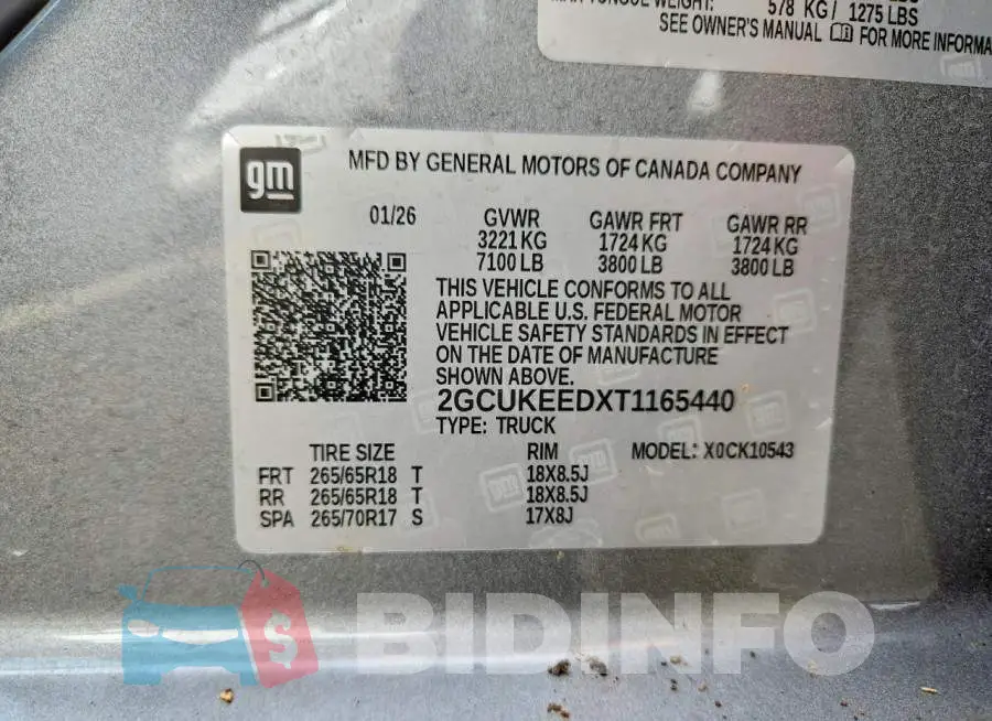 2GCUKEEDXT1165440 Photo# 12