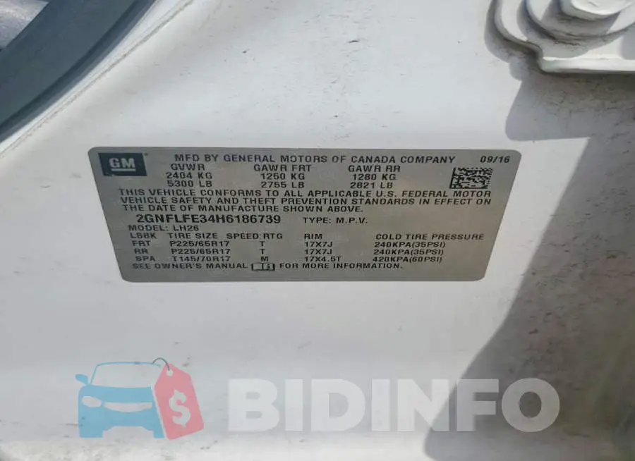 2GNFLFE34H6186739 Photo# 13