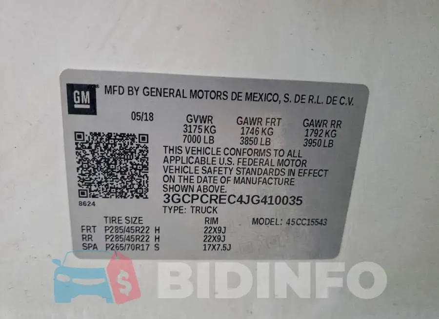 3GCPCREC4JG410035 Photo# 12
