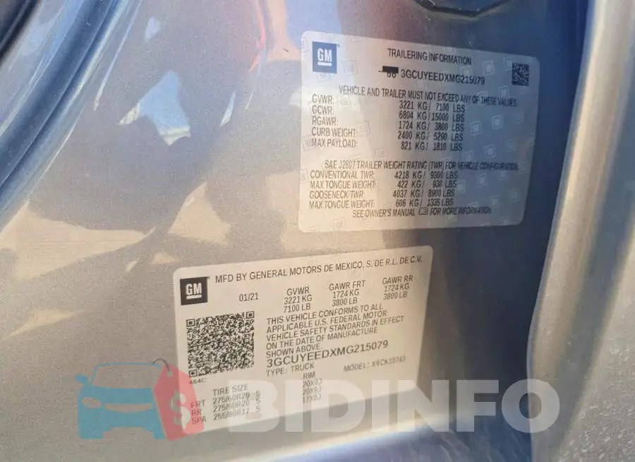 3GCUYEEDXMG215079 Photo# 12