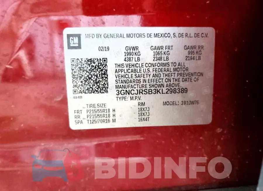 3GNCJRSB3KL298389 Photo# 14