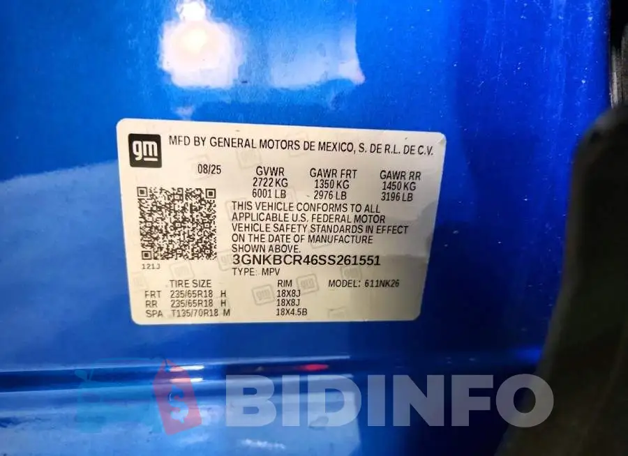 3GNKBCR46SS261551 Photo# 13