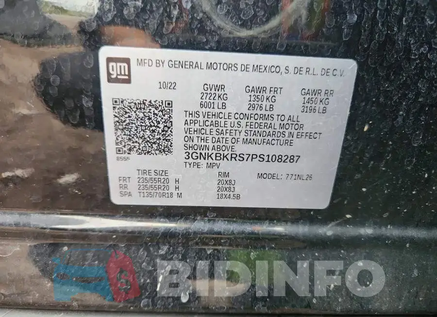 3GNKBKRS7PS108287 Photo# 14