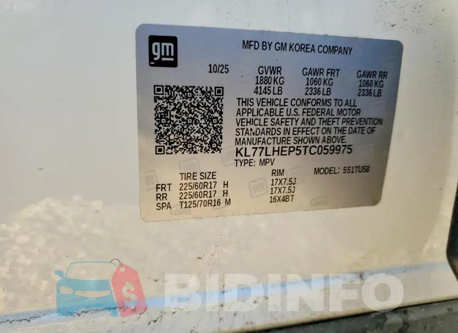 KL77LHEP5TC059975 Photo# 13
