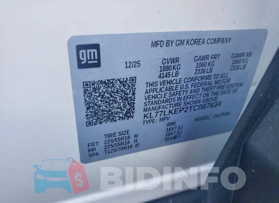 KL77LKEP2TC087634 Photo# 13