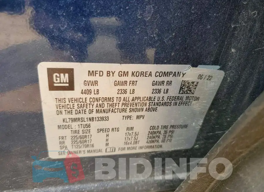 KL79MRSL1NB133933 Photo# 13
