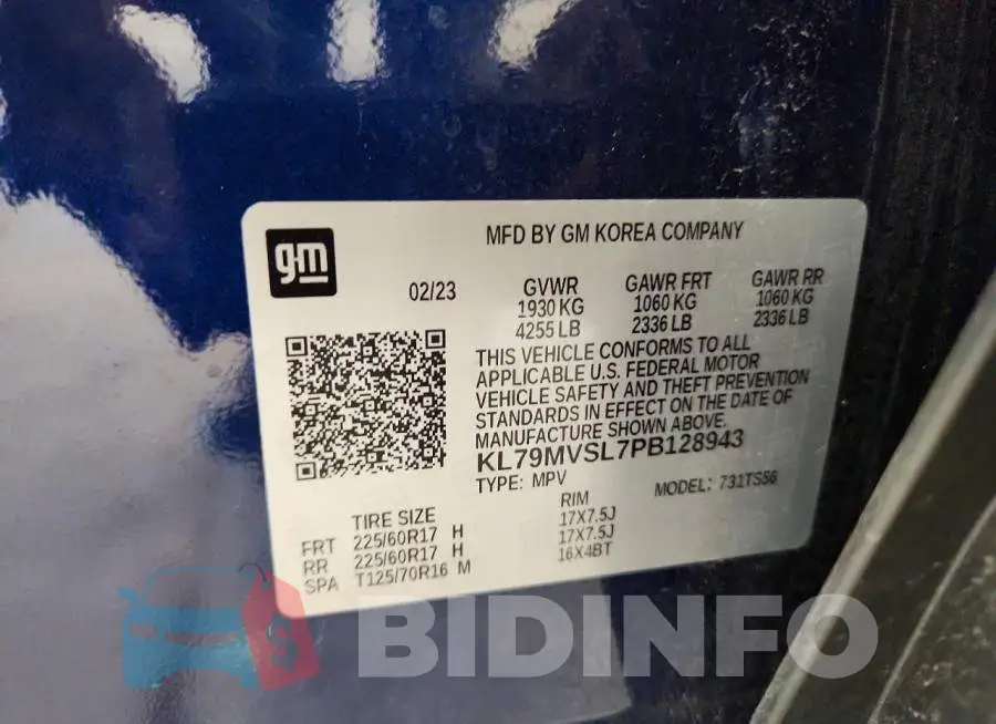 KL79MVSL7PB128943 Photo# 13