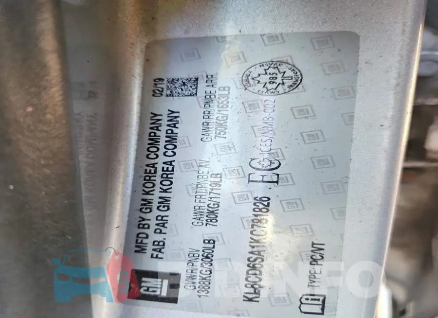KL8CD6SA1KC781826 Photo# 12