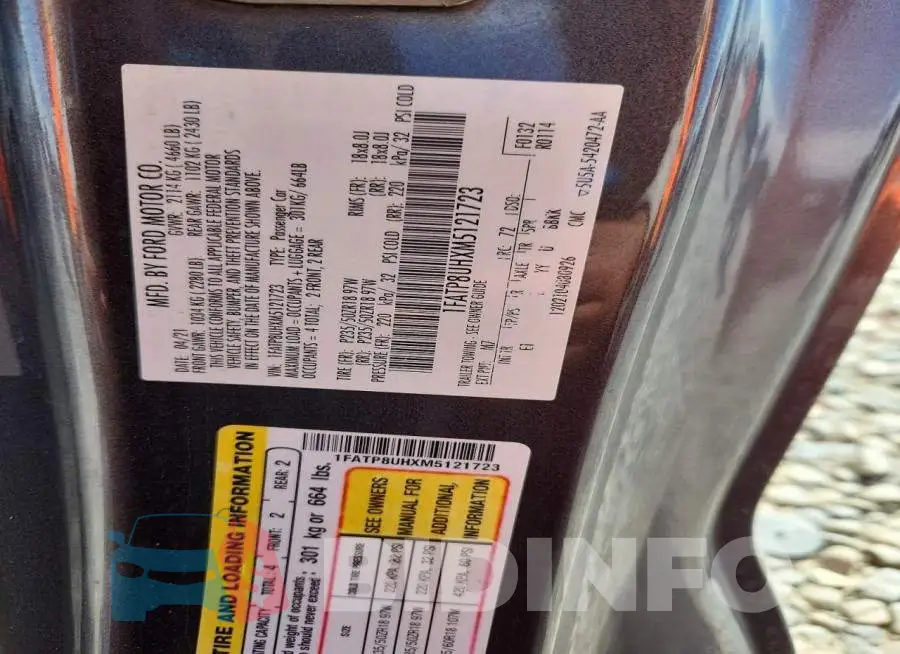 1FATP8UHXM5121723 Photo# 12