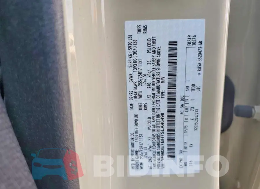 1FMDE7BH7SLA46498 Photo# 13