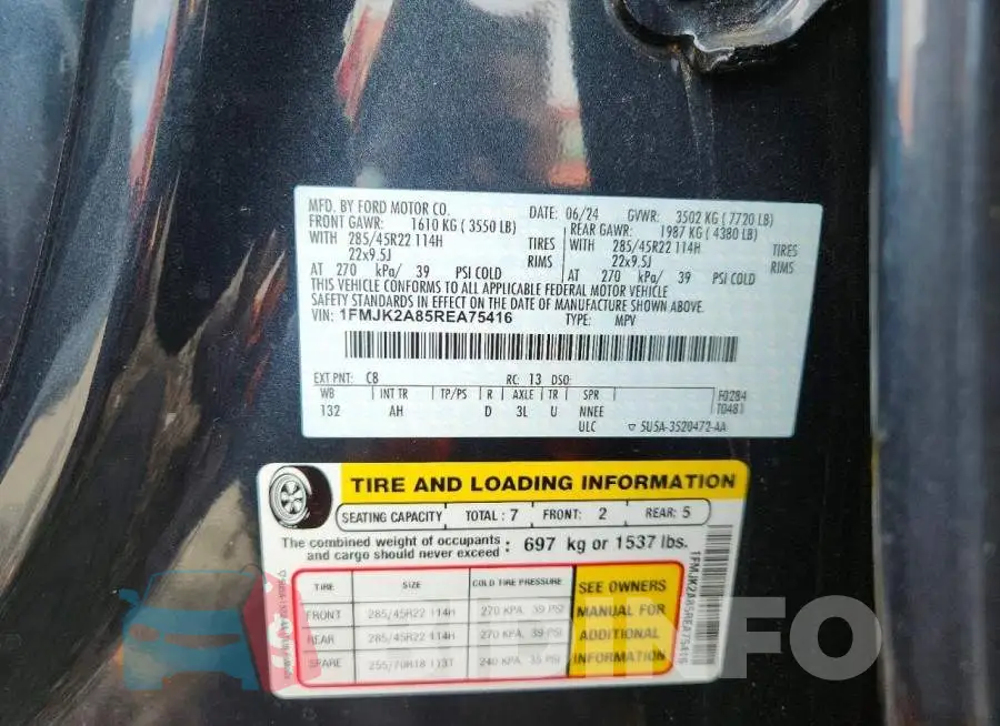 1FMJK2A85REA75416 Photo# 12