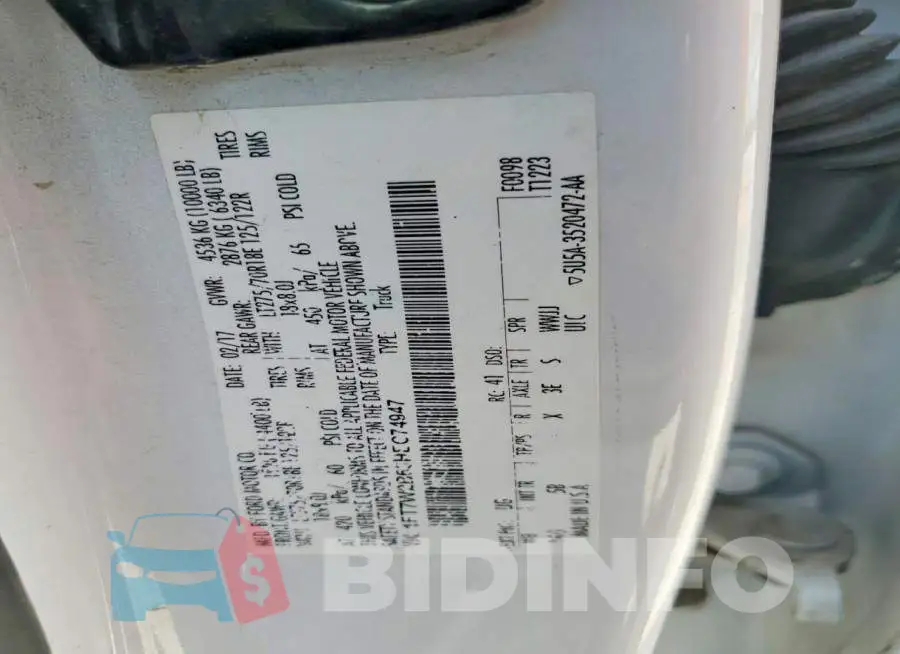 1FT7W2B63HEC74947 Photo# 12