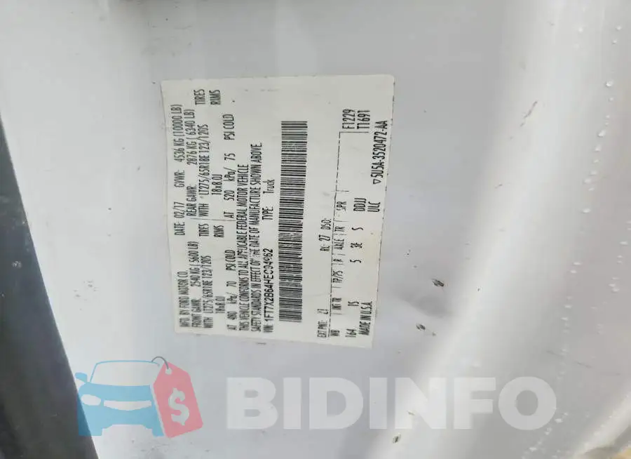 1FT7X2B64HEC94962 Photo# 12