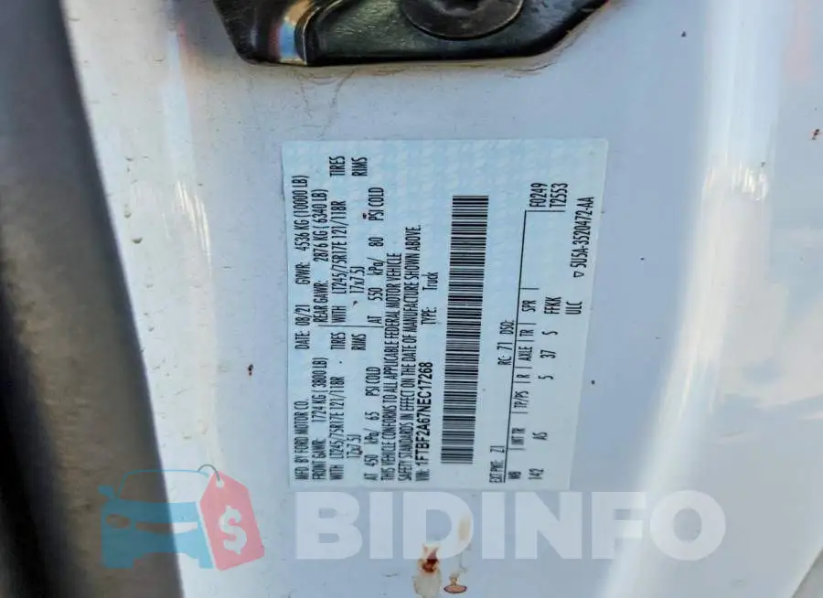 1FTBF2A67NEC17268 Photo# 12