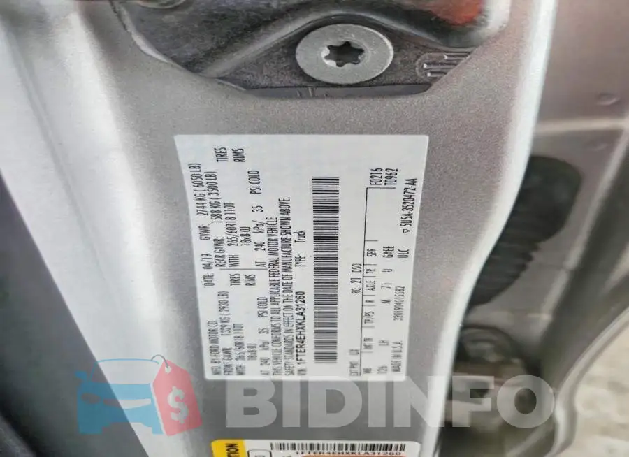 1FTER4EHXKLA31260 Photo# 12