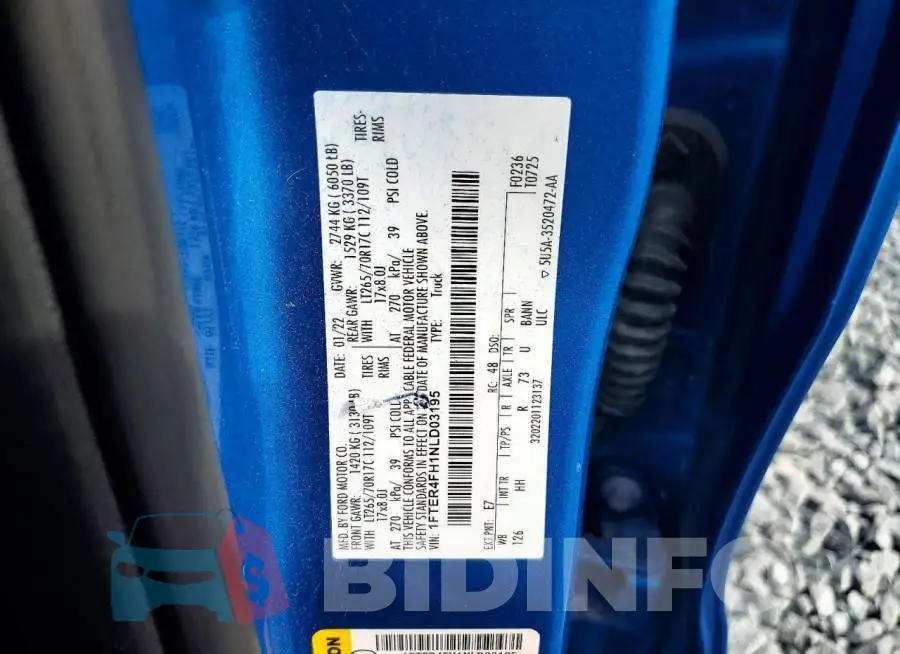 1FTER4FH1NLD03195 Photo# 12
