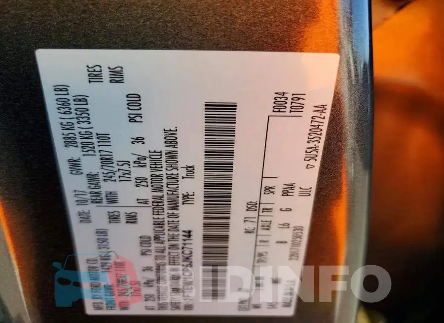 1FTEW1CP5JKC71144 Photo# 12