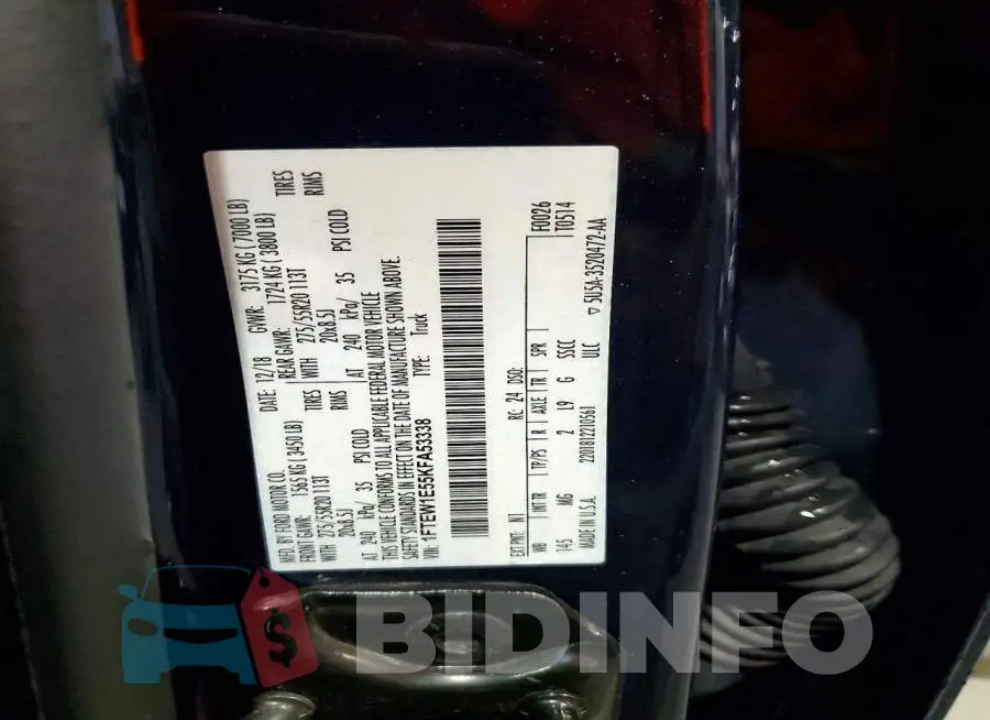 1FTEW1E55KFA53338 Photo# 12
