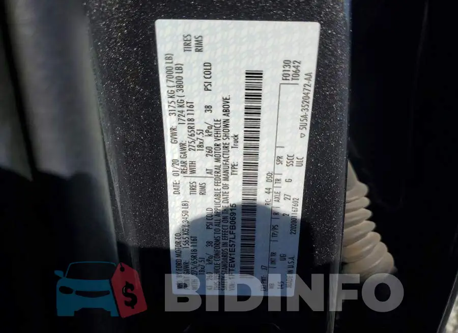 1FTEW1E57LFB06915 Photo# 12
