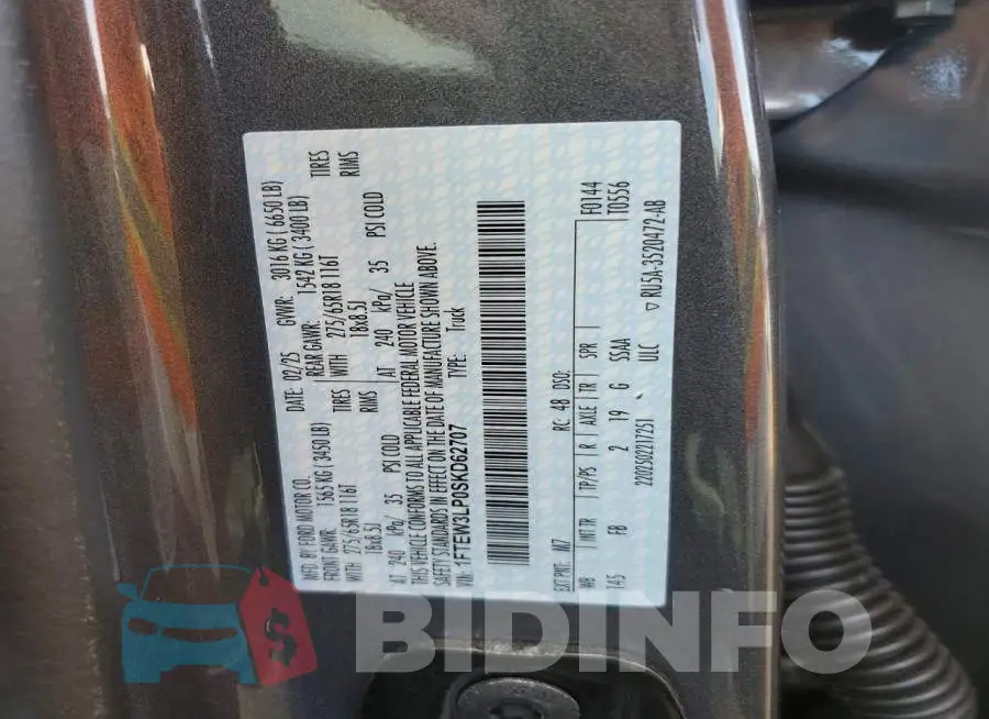 1FTEW3LP0SKD62707 Photo# 12