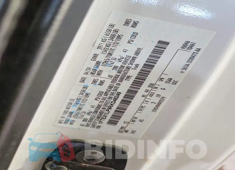 1FTEX1LP9RKD48249 Photo# 12
