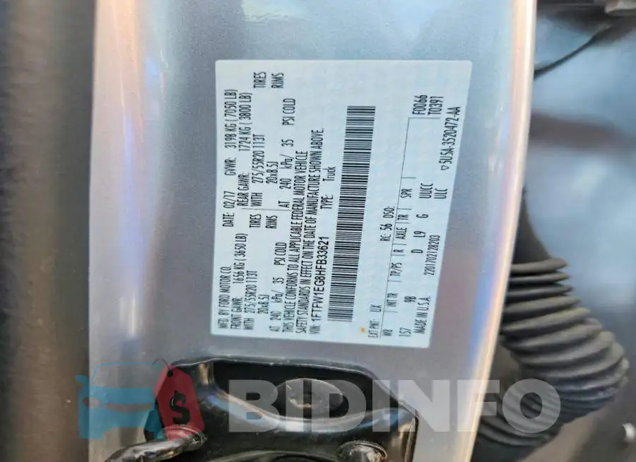 1FTFW1EG8HFB33621 Photo# 12