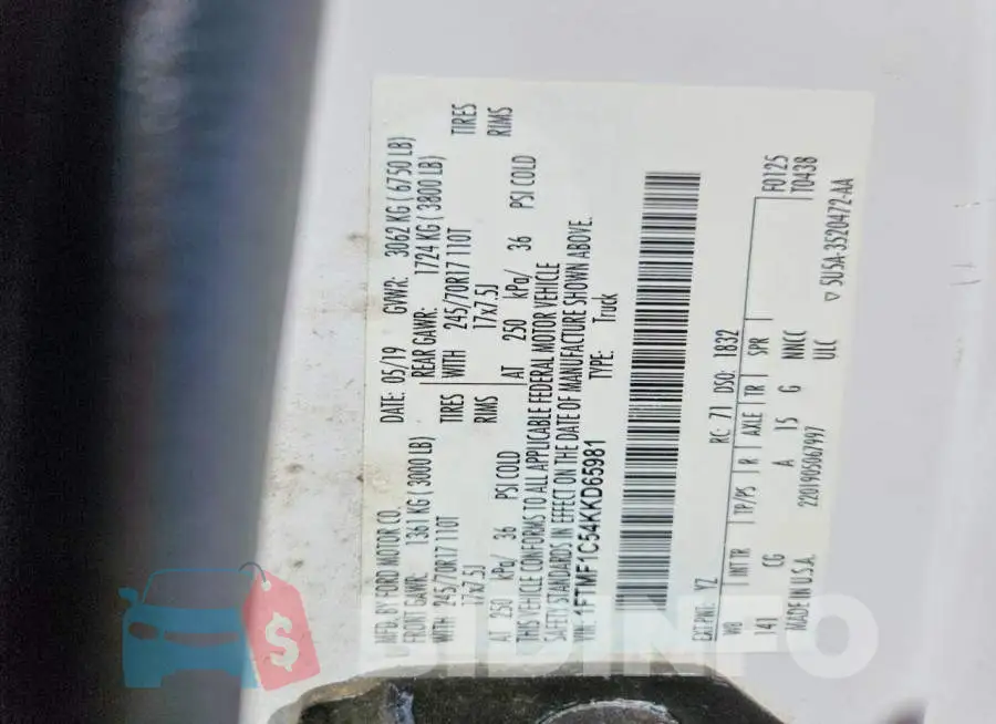 1FTMF1C54KKD65981 Photo# 12