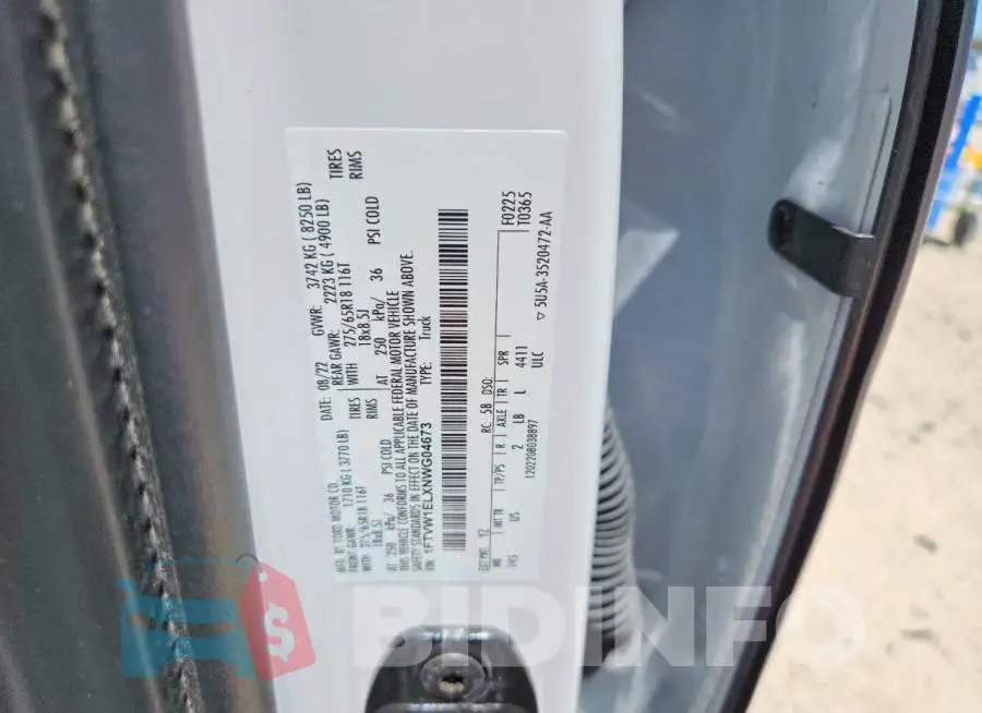 1FTVW1ELXNWG04673 Photo# 12