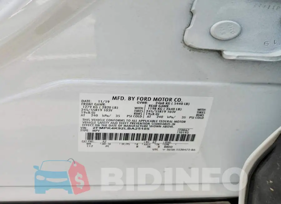 2FMPK4K92LBA25105 Photo# 14