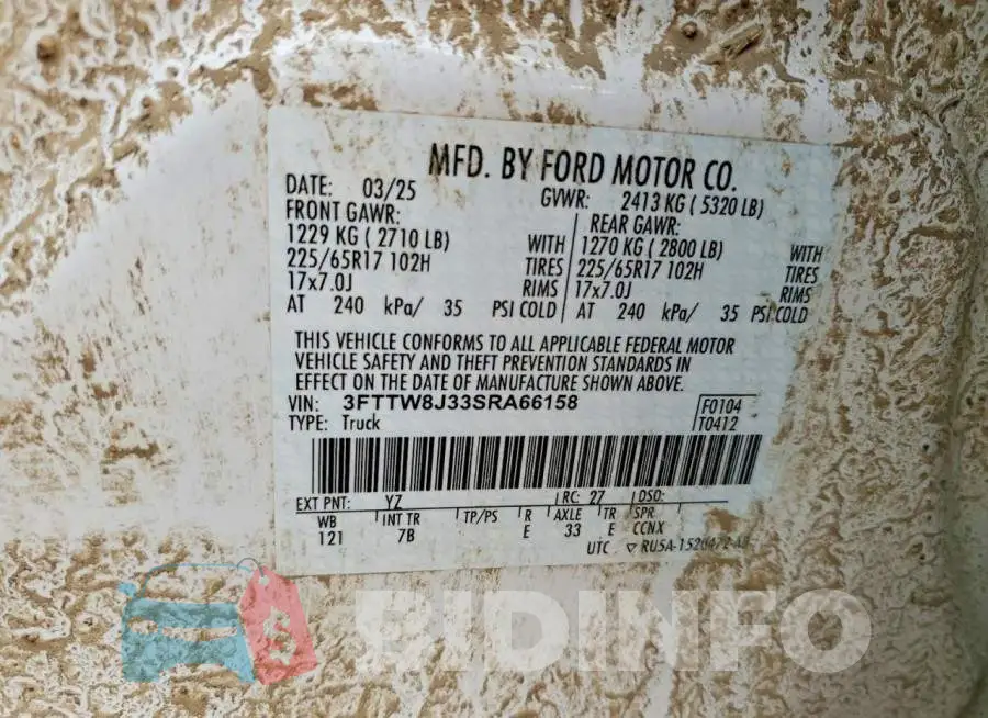 3FTTW8J33SRA66158 Photo# 12