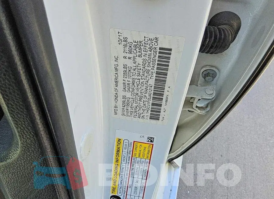 1HGCV1F55JA012147 Photo# 12